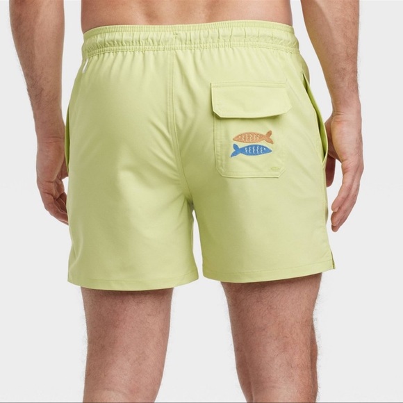 Men’s 5” Pull On Waist Swim Trunks Goodfellow & Co - Picture 2 of 2